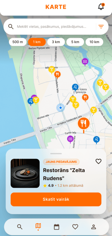 My Location map view